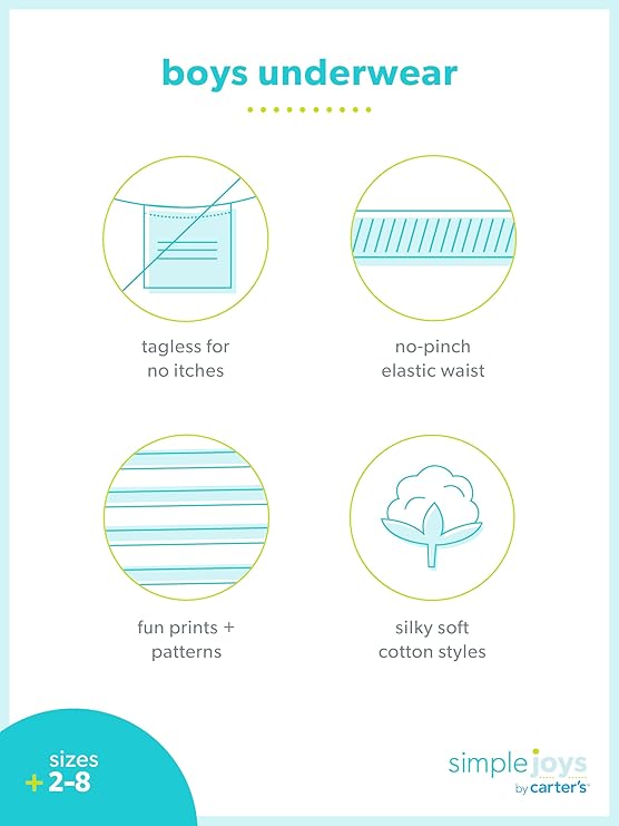 Pack de 4 bóxeres para niños Simple Joys by Carter's