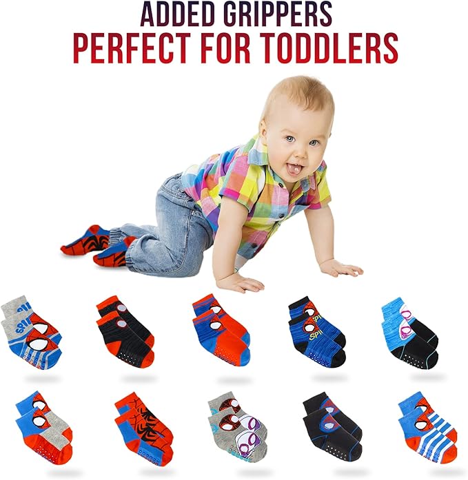 Calcetines antideslizantes de Spiderman de Marvel