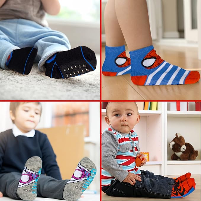 Calcetines antideslizantes de Spiderman de Marvel