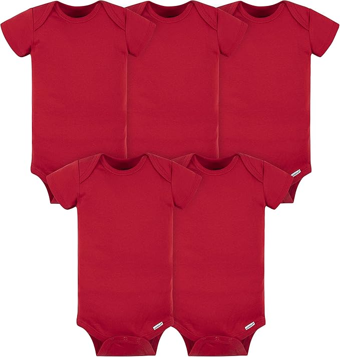 Body liso para bebé Gerber Rojo Unisex