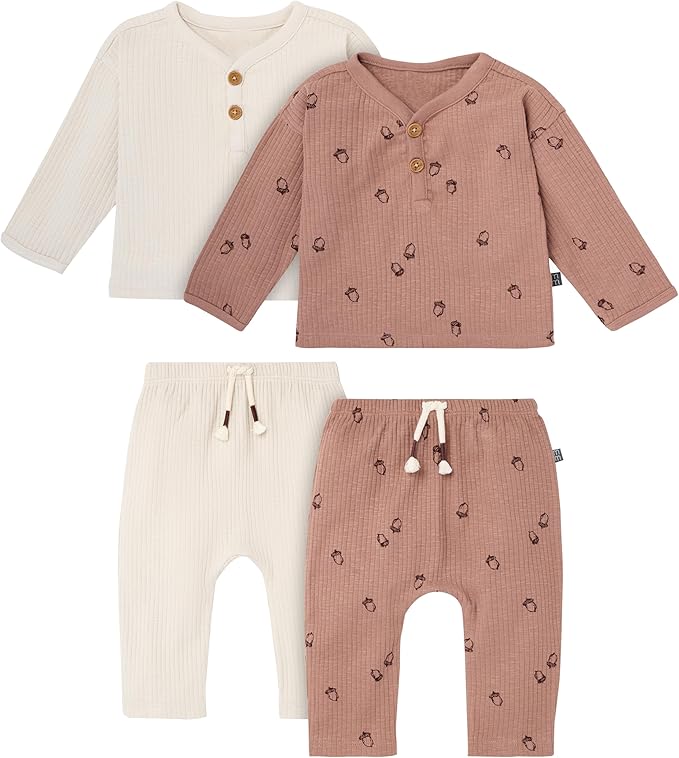 Conjunto de camiseta Henley y pantalón Modern Moments by Gerber Baby