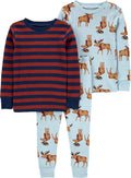 Conjunto de pijama de algodón ajustado de 3 piezas para bebé - Simple Joys by Carter's